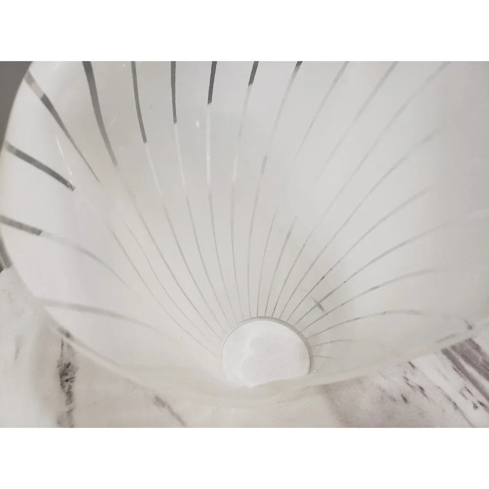 REPLACEMENT SHADE - Vintage Calla Lily Six‎ Shade Table Lamp White #2